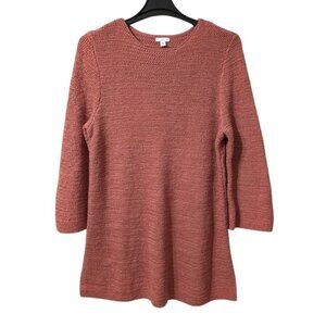 J. Jill Tunic Sweater Pullover Woven Textured Knit Bohemian Lagenlook XL Tall
